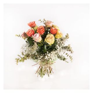 Bouquet 12 Rosas Multicolor