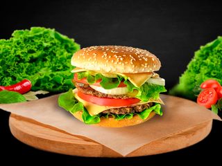 Бургер Білий Боб подвійний