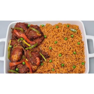 Basmati Jollof Rice & Full Fryer Chicken