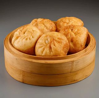 Жареные манты с джусаем и яйцом (3 шт.)