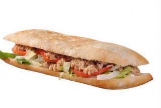 Bocadillo vegetal atún