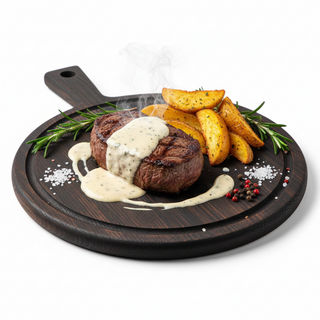 Mușchi de vită cu sos gorgonzola