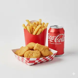 Menú Nuggets De Pollo (6 Uds.)