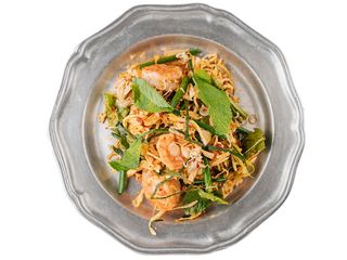 Салат з креветками на грилі (200g)