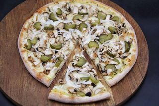 Смажена курка та гриби 