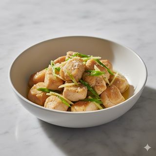 144 - Pollo al sale e olio 葱油鸡