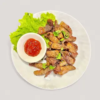 შემწვარი ღორის ხორცი/Fried Pork