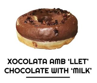 Donut Vegana Con Chocolate Y Leche 1Ud.