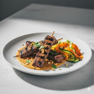 Manzo sate thai alla piastra