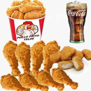 Menú muslos de pollo (14u)