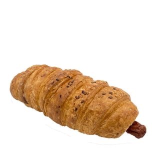 Мисливська сосиска в тісті з соусами