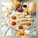 Манты с говядиной и тыквой