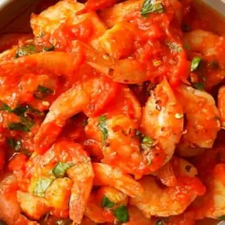 75.Gambas Con Salsa Picante