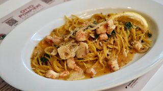 Spaghetti al Limone e Gamberetti