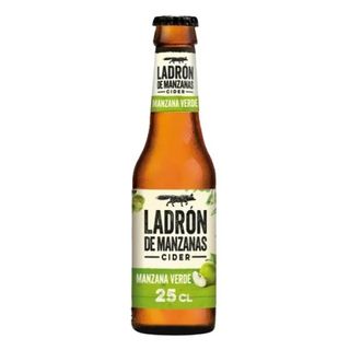Cider Ladrón De Manzanas Sabor Manzana Verde Botella 25 Cl.