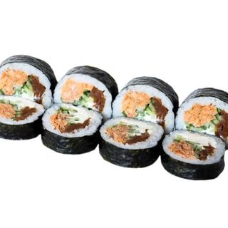 Futomaki z pieczonym łososiem