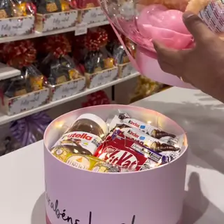 Cajas Regalos dulces -licores -globo burbuja PELUCHE