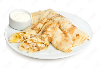 Катма - пилешко филе с топено сирене и кашкавал - малка