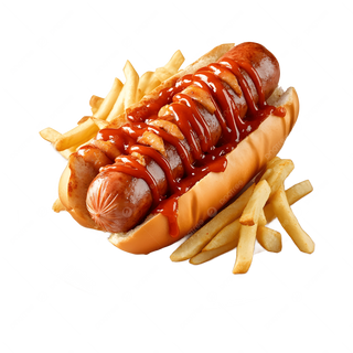 Hot dog di tacchino, insalata e patate