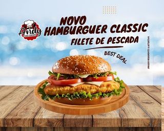 Hamburguer Classic Filete de Pescada