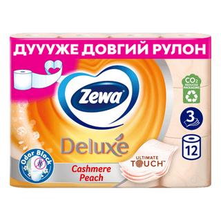 Туалетний папір Zewa Deluxe персик (12шт)