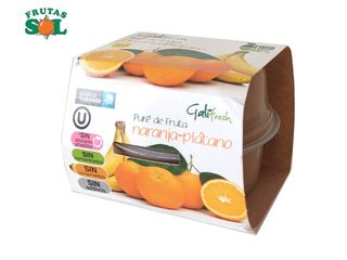 Puré Naranja-Plátano Paquete 2 Unid 1 Paquete