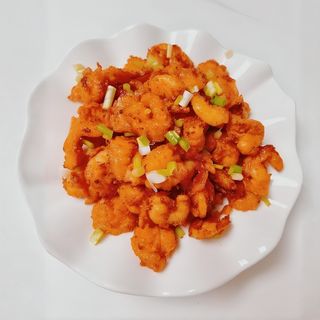 Gambas Con Salsa Picante