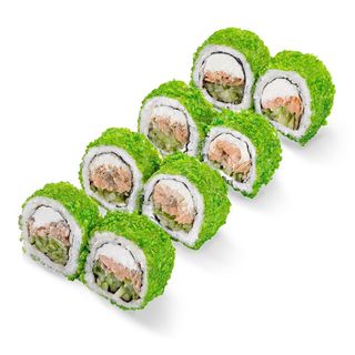 Кранч рол з лососем вел дан (білий)