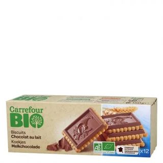 Galletas Tableta Chocolate Leche Eco Carrefour Bio 150 Gr.