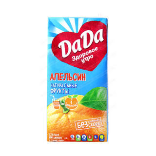 Da Da 0,2л с трубочкой (персик)