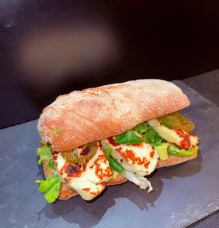 Halloumi sandwich