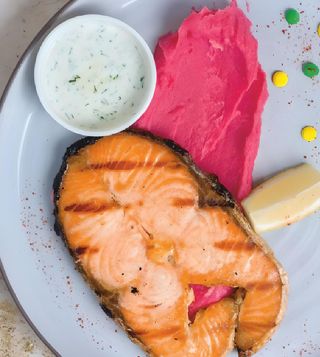 Стейк из лосося