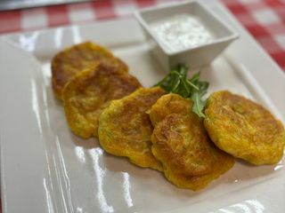 Золотисті деруни з цукіні та моркви (210g)