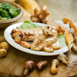 Plat Escalope Sauce Champignon