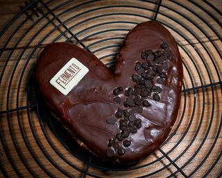 Palmera Kinder con chocolate