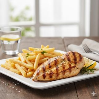 Pechuga Plancha Con Patatas