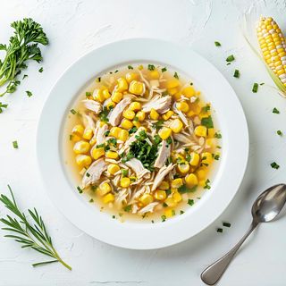 Zuppa mais e pollo