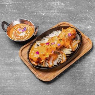 Chicken Cheese Tikka Sizzler 