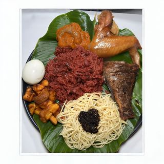 Wanke With Spaghetti Or Plantain