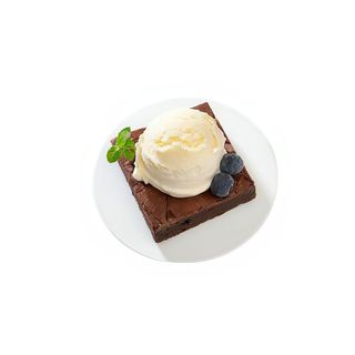 Brownie Con Helado