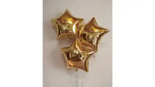 Набор из 3 фольгированных звезд