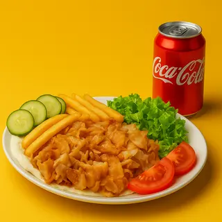 Порция Свински Дюнер + Coca-Cola(330ml)