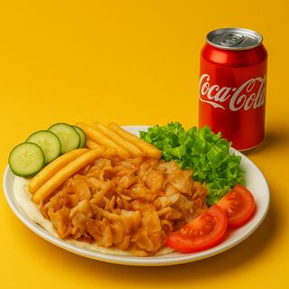 Порция Свински Дюнер + Coca-Cola(330ml)