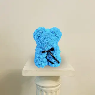 Osito de Rosas Azul