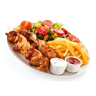 Brochette de Poulet + Frites