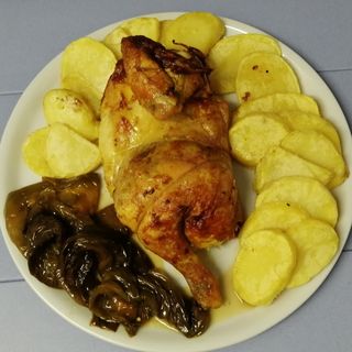 ½ Pollo Ecológico Certificado Asado (1,150 G.)