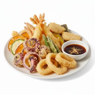 Tempura di frutti mare e verdure