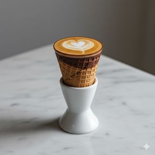 Cappuccino al cono