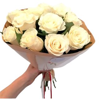 Bouquet 11 Rosas Brancas