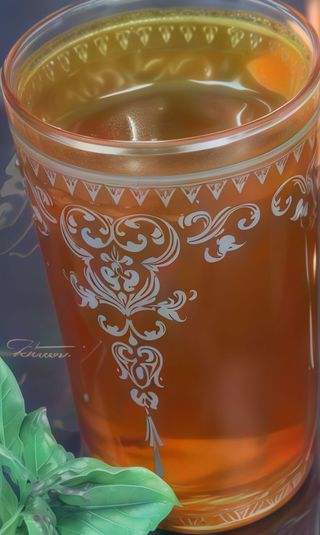 Thé marocchino bicchiere